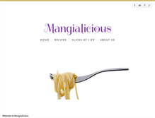 Tablet Screenshot of mangialicious.com